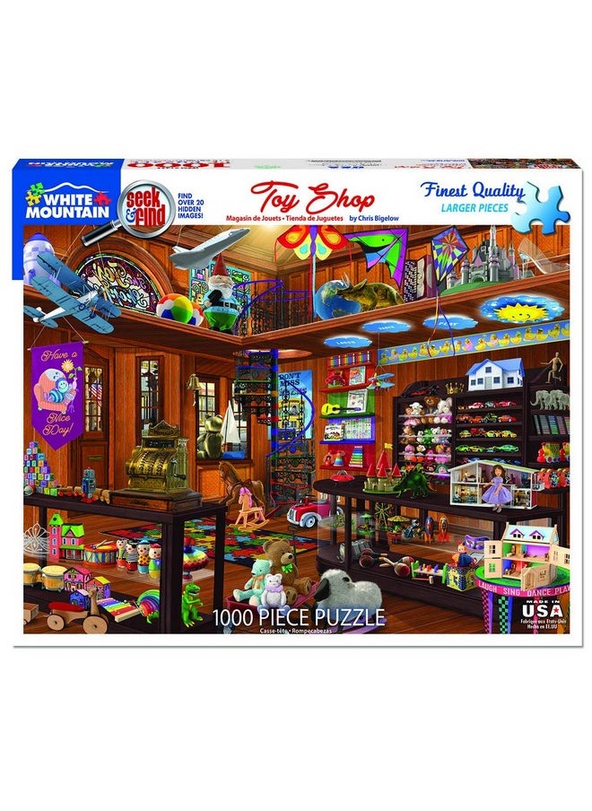 WHITE MOUNTAIN - Puzzles Toy Shop Seek And Find 1000 Piece Jigsaw Puzzle - Image 1