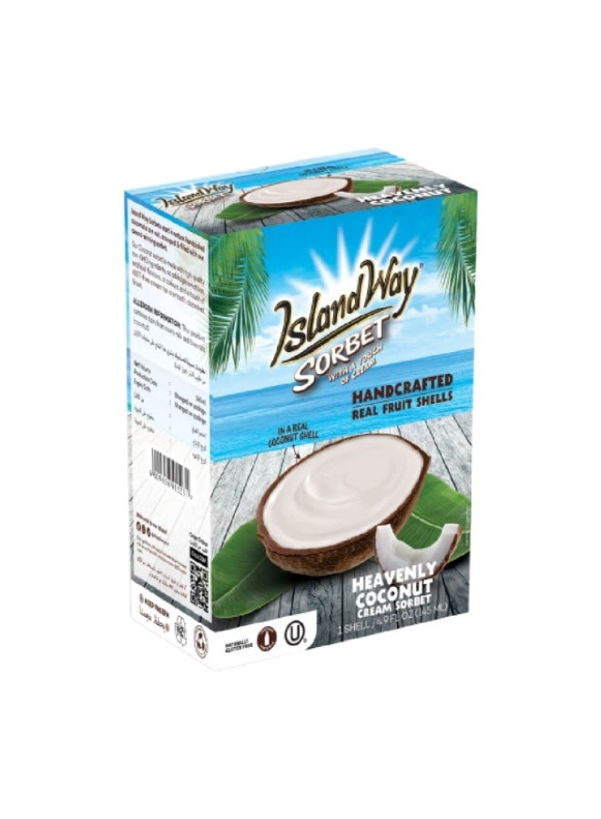 Fruit Sorbet Ice Cream, Heavenly Coconut - 145 ml, South Africa