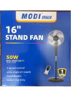 MODI 16" Pedestal Fan With Remote Control And Timer  - Image 1