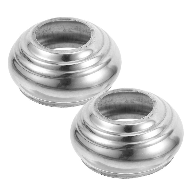2pcs Garden Base Reflective Globe Display Holder Stainless Steel Base Garden Sphere Holder Globe Display Stand For Outdoor Gardens - Image 1