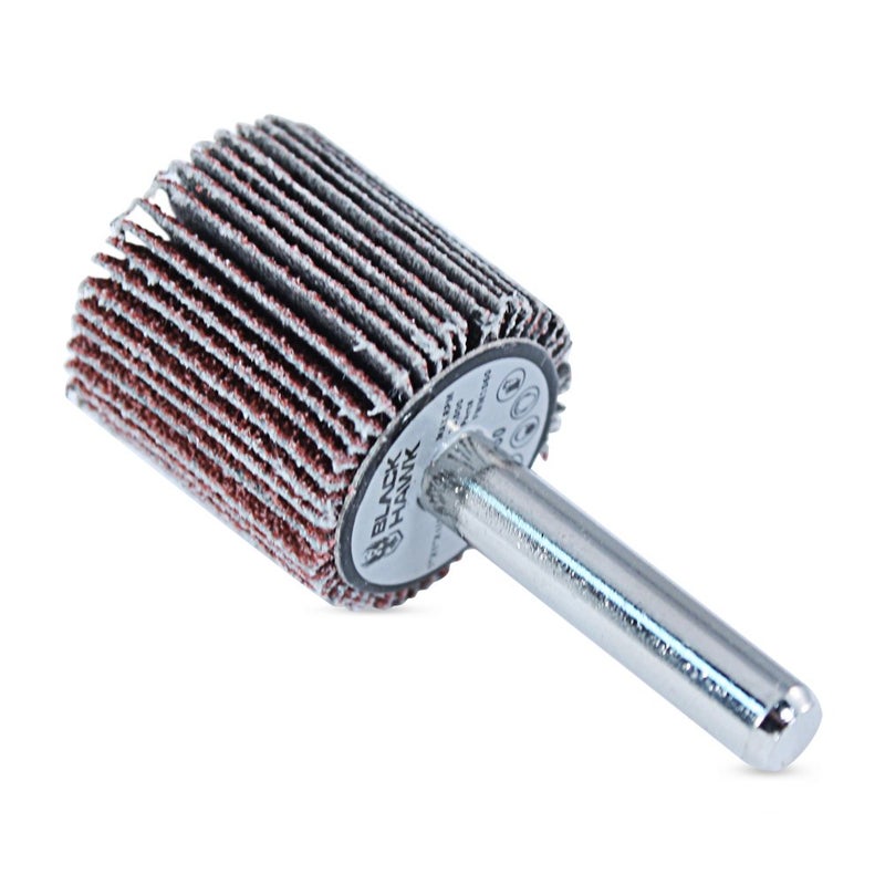BHA Aluminum Oxide Shank Mounted Flap Wheels, 1” x 1” x 1/4”, 40 Grit - 5 Pack - Image 2