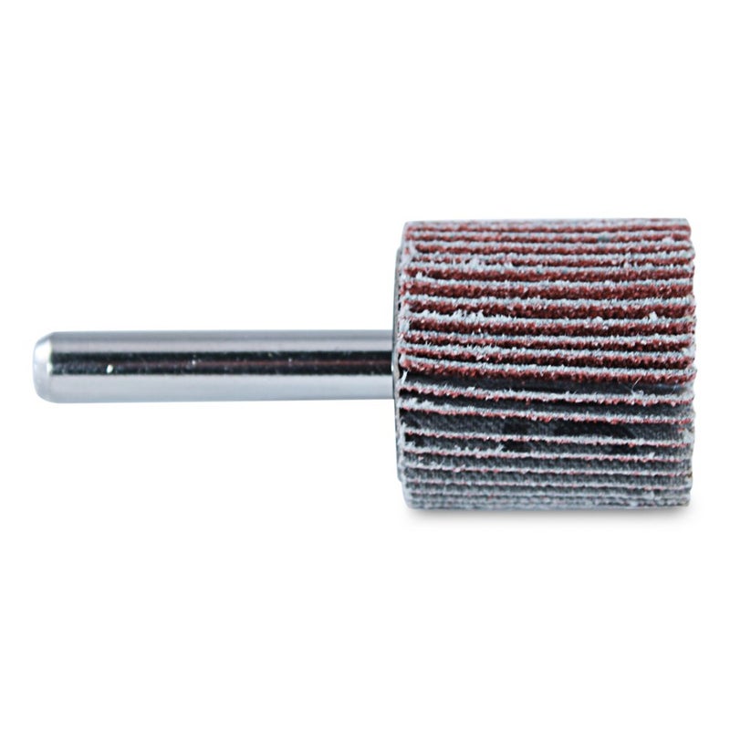 BHA Aluminum Oxide Shank Mounted Flap Wheels, 1” x 1” x 1/4”, 40 Grit - 5 Pack - Image 3