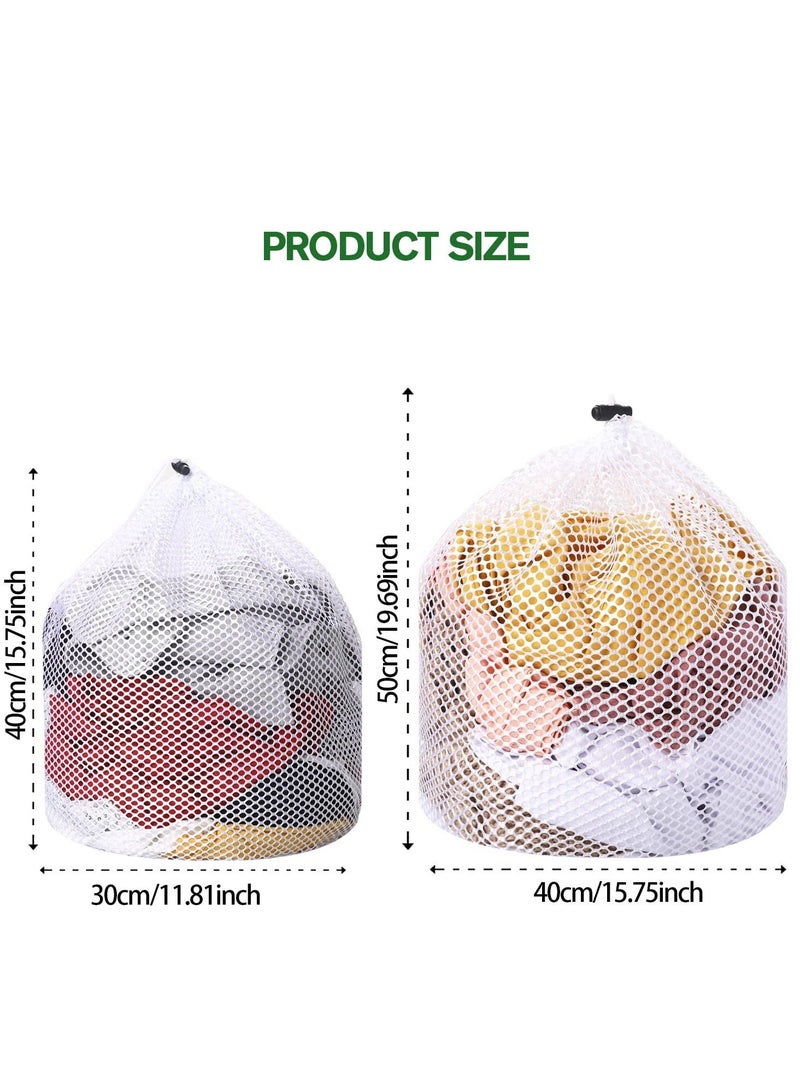Y&D 2 Packs Laundry Bags Mesh Wash Bag Travel Bags, College Bag, Drawstring Design for Blouse Baby Clothes Underwear Dirty Package  - Image 5