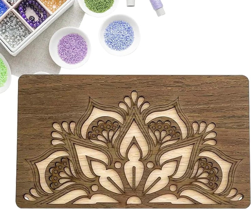 Wood Bead Tray for Jewelry Making - Bead Sorting Tray | Organizers and Storage, Art Sewing Box Organization Container Dividers for Storing Craft Supplies Stationery Small Items - Image 1
