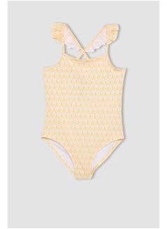 DeFacto Girl Slim Fit Swimwear Woven Swimsuit  - Image 1