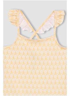 DeFacto Girl Slim Fit Swimwear Woven Swimsuit  - Image 2