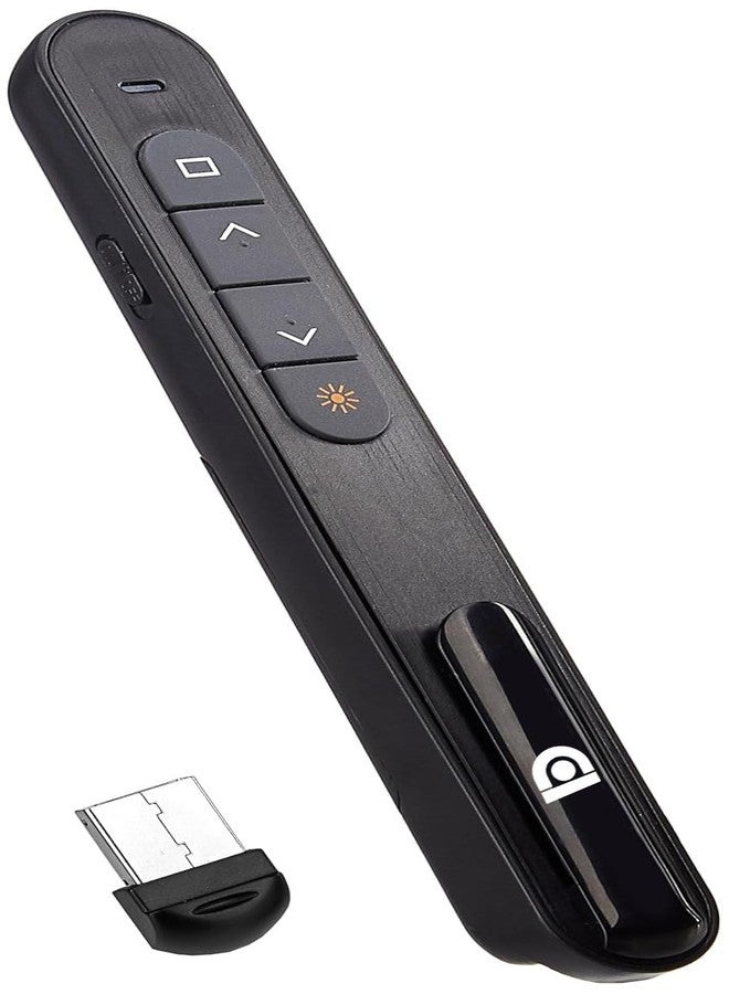 COI Laser Pointer | Up to15 m Wireless Range | Wireless Presenter for Presentation, Slide Changer, USB Power Point Remote Control Pen | Black - Image 3