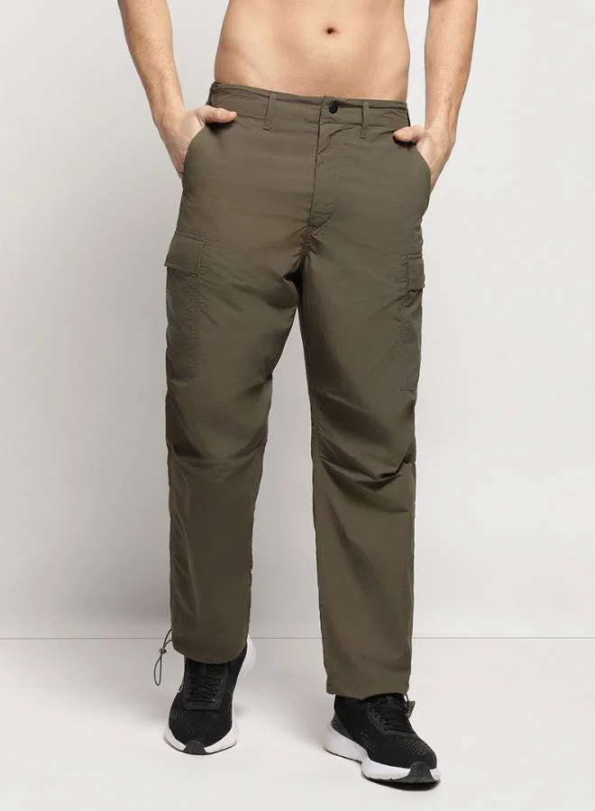 Zaecy Men’s Signature Cargo Pants – Khaki Green