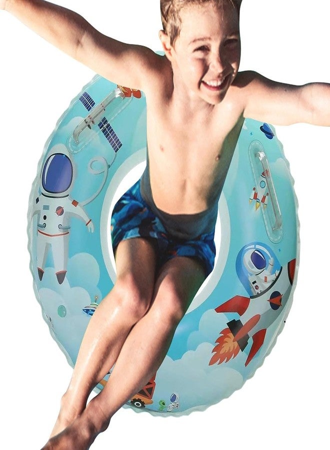 Drofail Inflatable Swimming Ring, Rings Floaties for Swimming Beach and Pool Float Toy for Kids, Multi-Coloured (NASA World, 80 CM) - Image 5