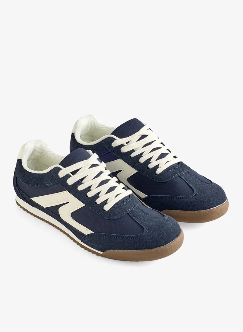 Redtag Men Navy Retro Sneakers