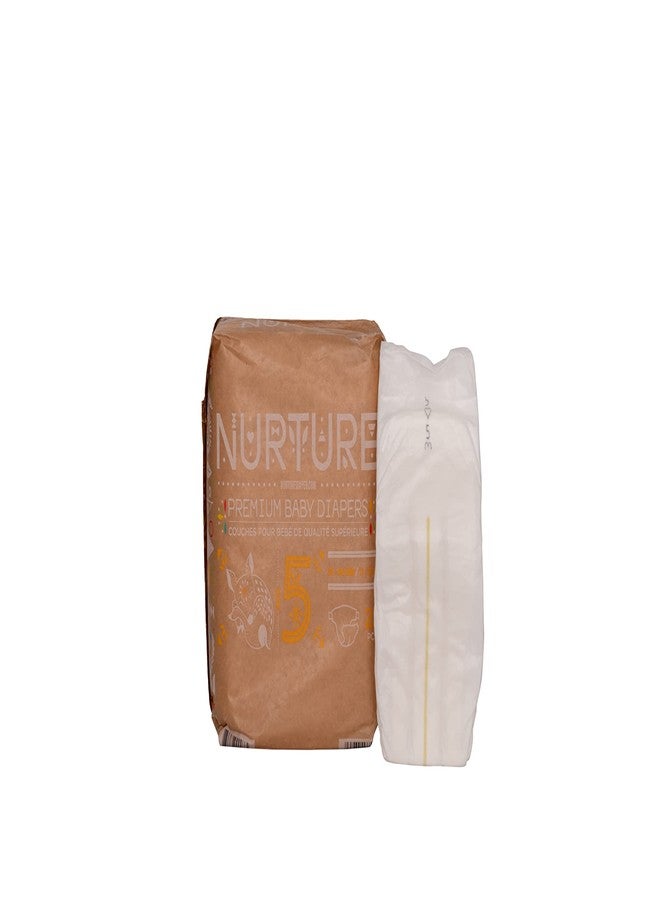 nurture حفاضات نيرتشر من بايو باج، الحجم 5 (27-40 رطل)، 69 حفاضة أطفال عالية الجودة، خالية من المواد الكيميائية، فائقة الامتصاص، صديقة للبيئة، مضادة للحساسية - Image 1