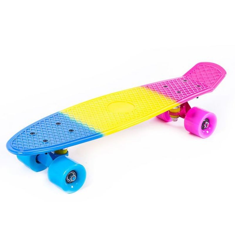 Dream Land Colorful Gradient Cruiser Skateboard with Textured Deck 2 Colors Assortment (Only One will Sent) - JP-HB-12 - Image 3