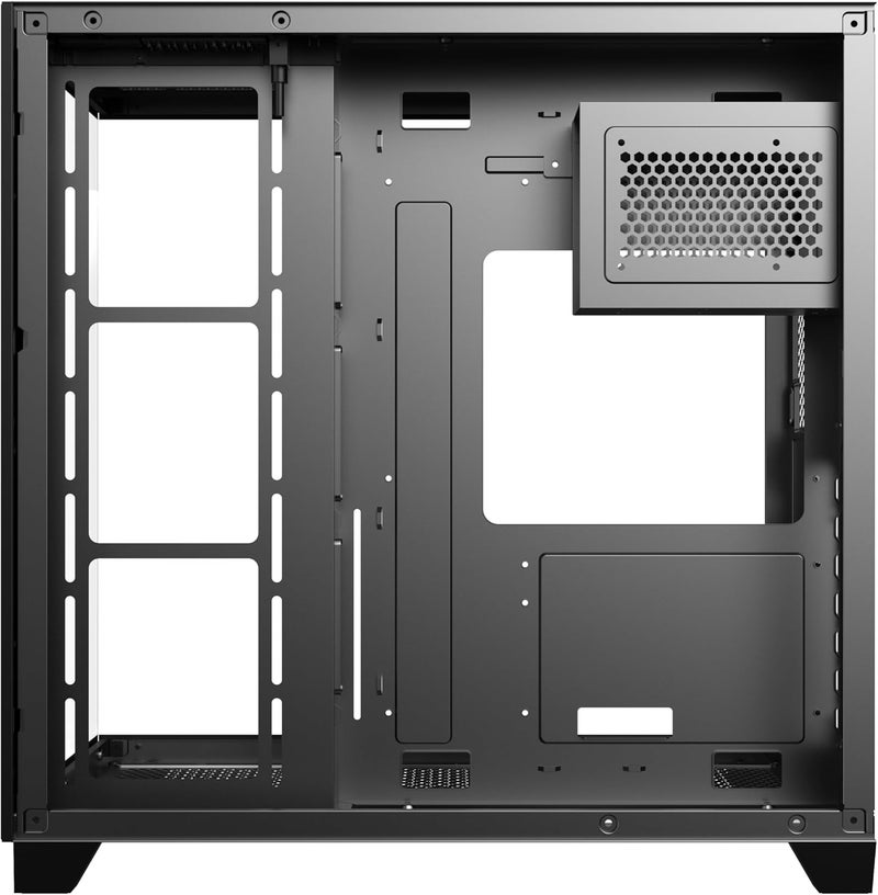 SHARX CASE PROFIN ATX Min-Tower Gaming PC Case (XI700B), With 7X 120mm Pre-Installed ARGB Fans, and Controller, Tempered Glass, I/O Ports Type C*1 Dongle / USB3.0 * 1 / USB2.0 * 2,Black. - Image 5