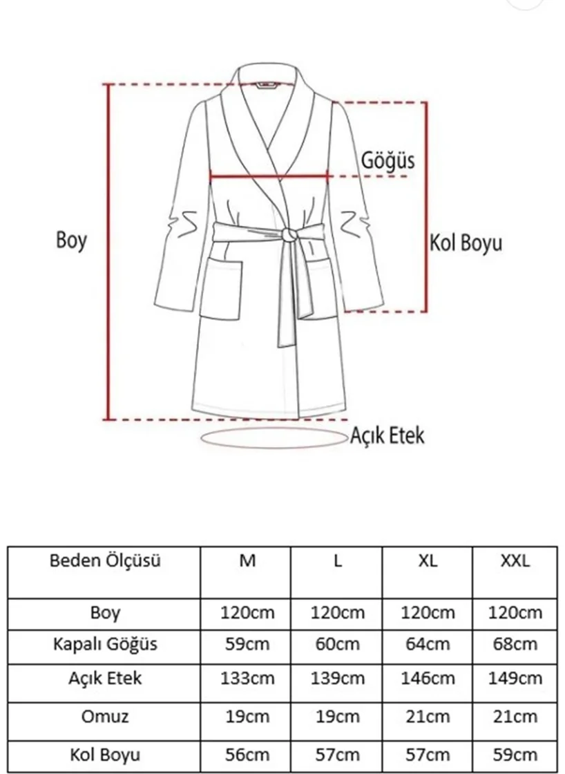 Airycot Pike Bathrobe Dressing Gown with Intermediate Piping for Men