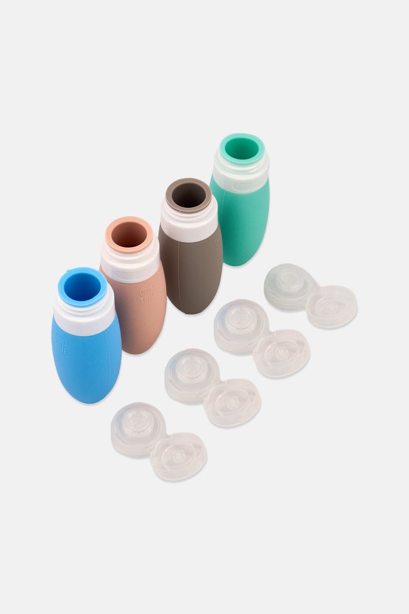 YOTO 4 Piece Silicon Travel  Bottle Set, Multicolor  - Image 3