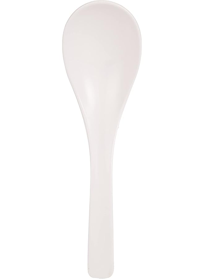 دينويل ملعقة تقديم ميلامين بيضاء، بيضاء، 9.75 بوصة، Dws5014W، قطعة واحدة - Image 2