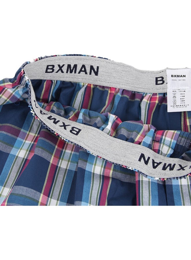 BXMAN Extra Large Aro Pants, Loose Men'S Boxer Briefs, Pure Cotton Woven Sleepwear, Plus Size, Ch12 Xxxxl - Image 2