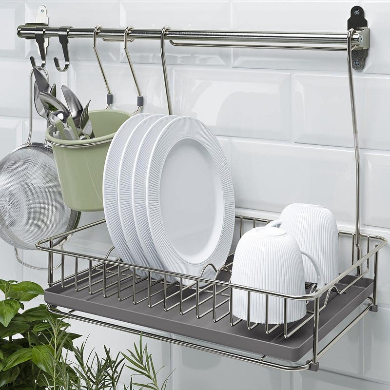 VORAGA IKEA HULTARP Dish drainer, [nickel-plated]