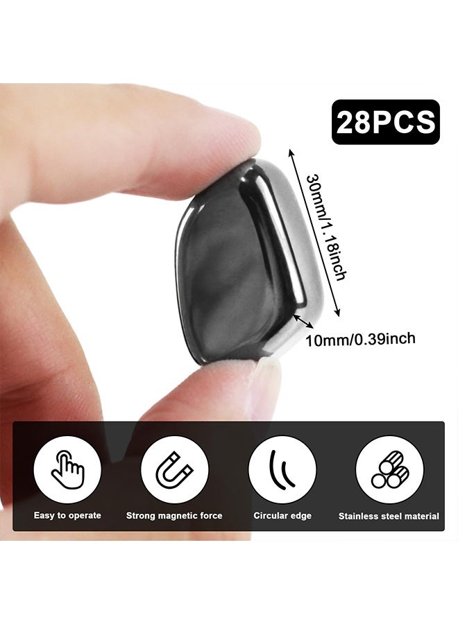 20 Pcs Black Fridge Magnets, Small and Strong Refrigerator Magnets Heavy Duty for Whiteboard, Office, Classroom, Kitchen Accessories, Home and Cabinet - Image 3