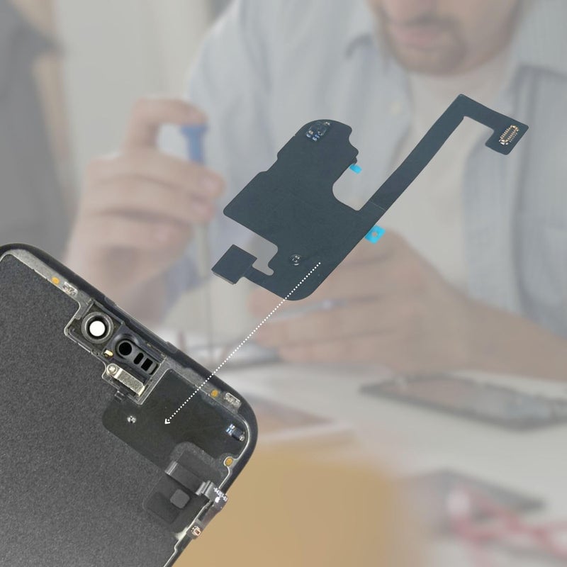 MEEFIX Proximity Sensor Earpiece Flex Cable Replacement for iPhone 15 Plus - Includes Ear Speaker Metal Bracket, Ambient Light Sensor Fix - Image 5