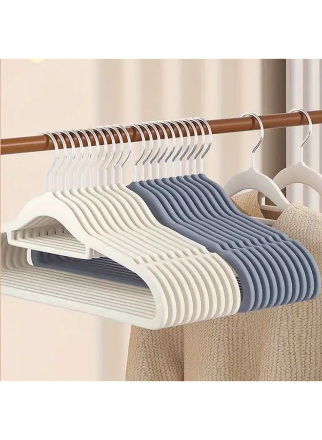 Black Velvet Hanger 10pcs Heavy Duty Anti Slip For Coats Dresses Hotel Space Saving - Image 3
