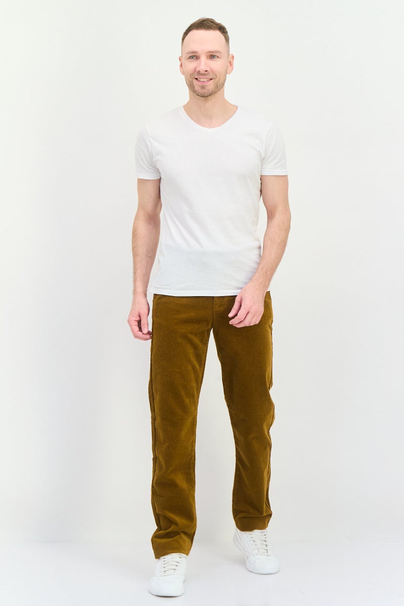 GANT Men Regular Fit Ribbed Allister Corduroy Pants, Brown - Image 3