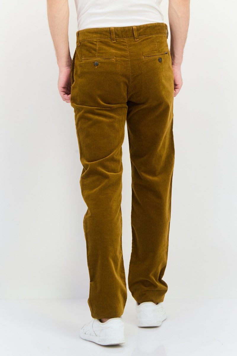 GANT Men Regular Fit Ribbed Allister Corduroy Pants, Brown - Image 4