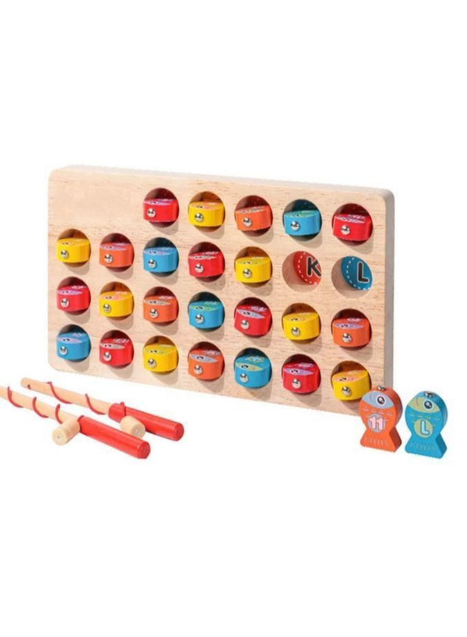 Y&D Wooden Magnetic Fishing Game Multicolour  - Image 1