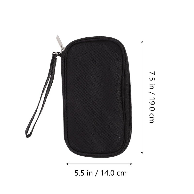 Portable Cable Organizer Bag USB Storage Pouch Travel Accessories Case Black - Image 3