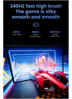 X - Prime 10.1-Inch HD+ AMOLED Display Android 15 Smart Tablet with Keyboard and Mouse 12GB RAM 512GB ROM Dual SIM 5G Wi-Fi S25 Ultra Tab Grey  - Image 3