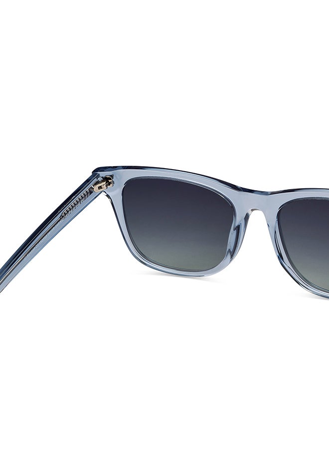 John Jacobs Unisex Full Rim Polarized Wayfarer Sunglasses For Men & Women - 54mm - Blue - Image 4