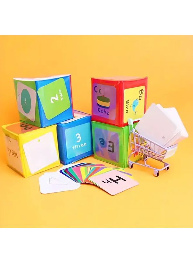Blue 6 Sided Dice Teaching Aids for Card Insertion Classroom Interactive Game - Image 4