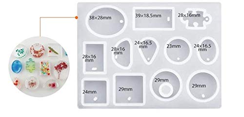 Artool NOLAAI ARTOOL Silicone Resin Mold Creative DIY Multipurpose Jewellery Keychains Pendant Earrings Making Silicone Mold Epoxy Resin Art Mould (A47) - Image 3