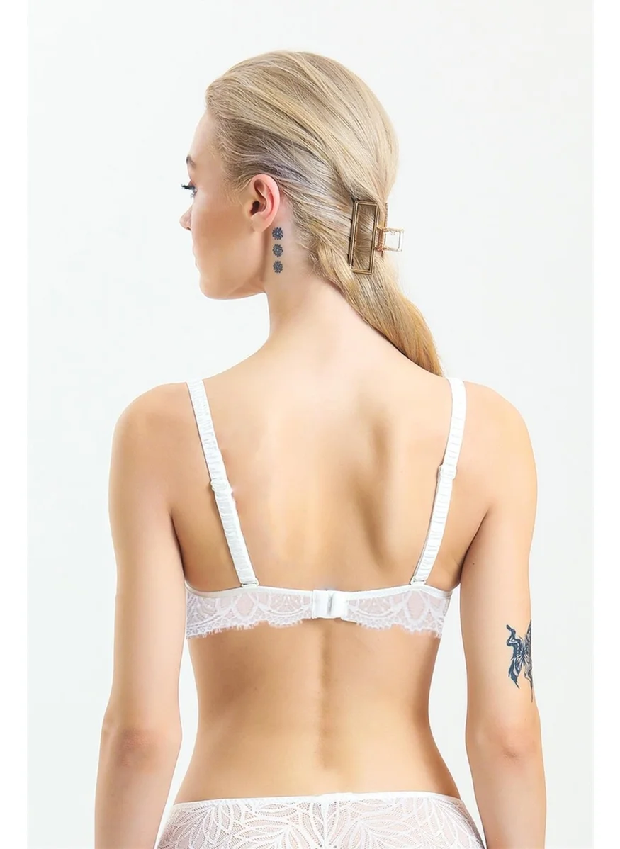 ماجيك فورم 3769 Women's Lace Support Bra-Ecru