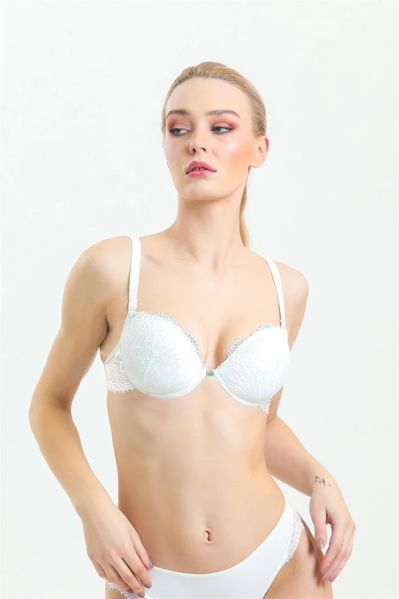 ماجيك فورم 3769 Women's Lace Support Bra-Ecru