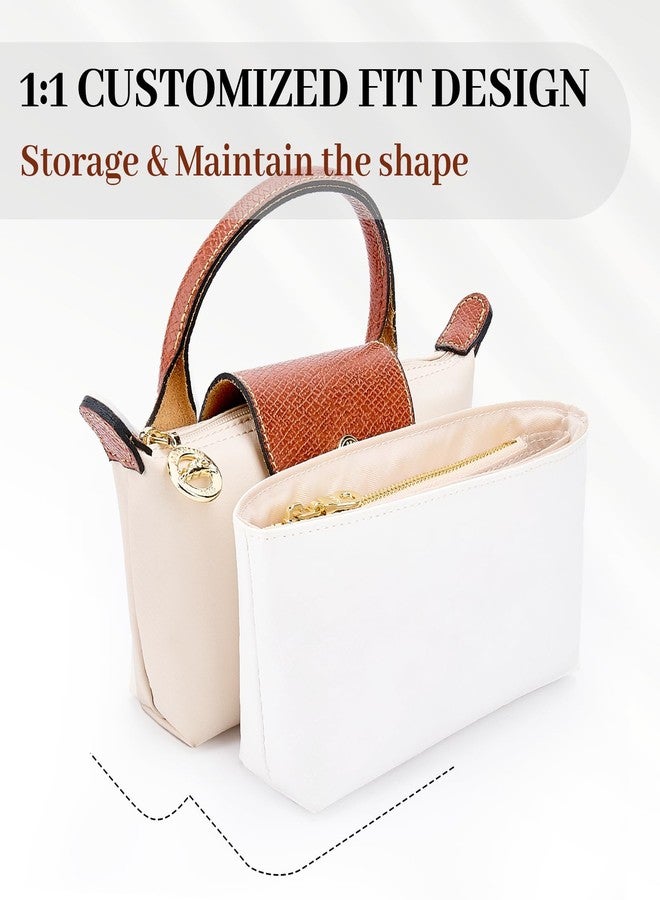 KOMHPS Mini Organizer Insert for Purse, Handbag Inner Shaper, Waterproof Dupont Paper Organizers for Tote Bag - Image 5