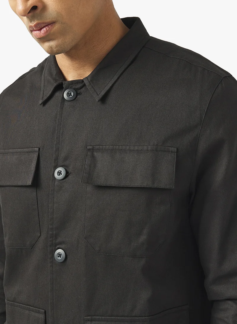 برايف سول Button Through Pocket Design Shacket