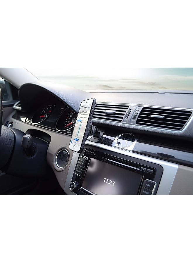 Go-Des 360-Degree Rotation Magnetic Mount Car Phone/Cell Holder Compatible With Iphone 12 Mini/12/12 Pro/12 Pro Max/11/11 Pro/ 11 Pro Max, Samsung Galaxy Cell Phone, Mini Tablets And More - Black - Image 5