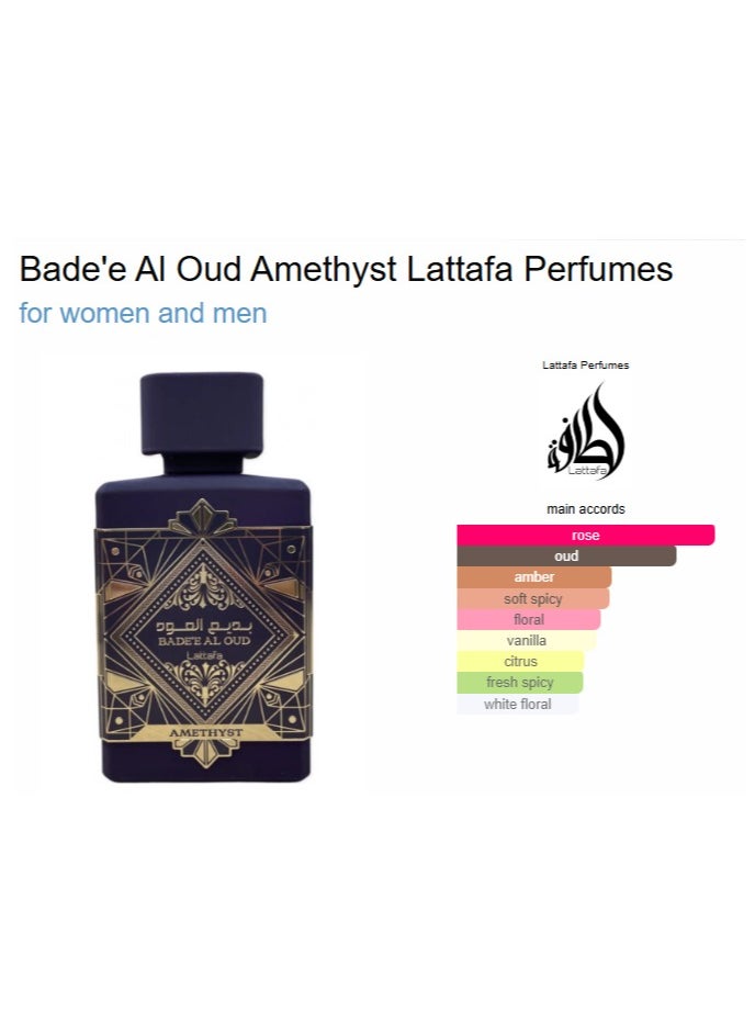 Lattafa Bade'e Al Oud Amethyst EDP Unisex 100ml  - Image 2