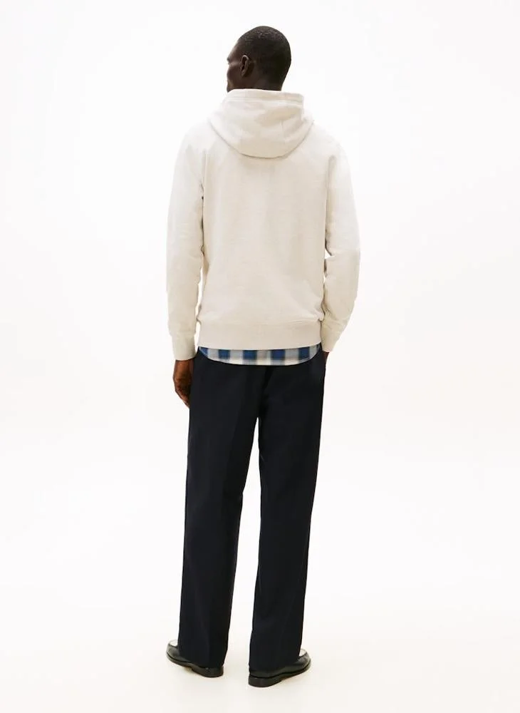 TOMMY HILFIGER Flag Embroidery Terry Drawstring Hoody