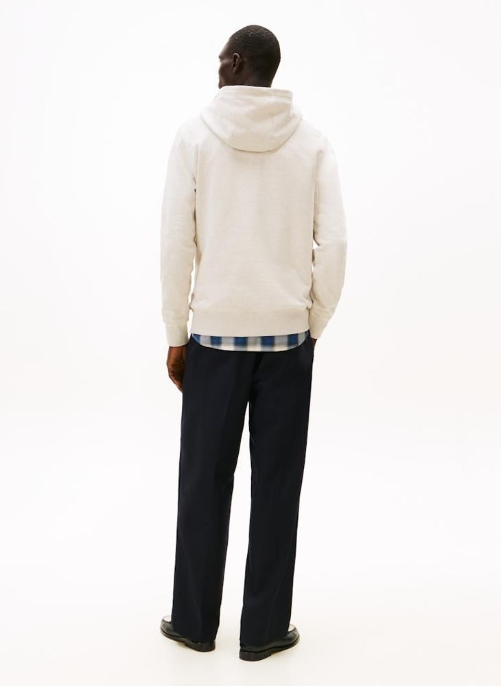 TOMMY HILFIGER Flag Embroidery Terry Drawstring Hoody - Image 2