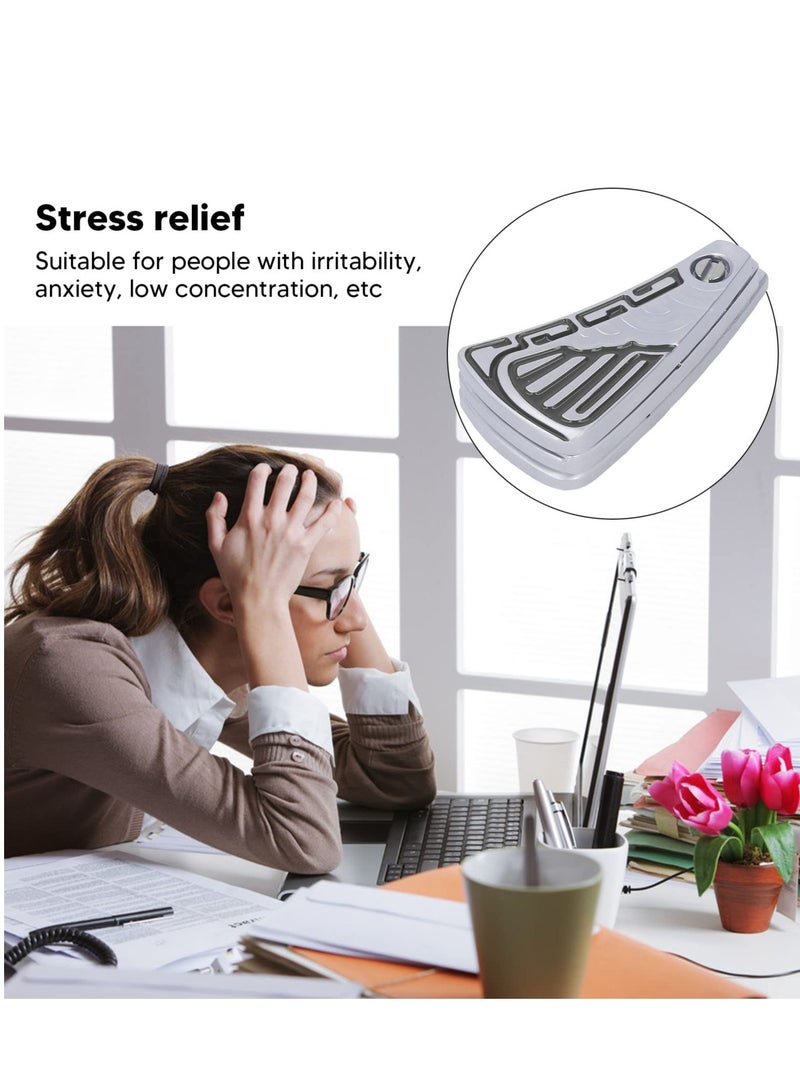 Loquat Folding Fan Shaped Magnetic Fidget Slider Stainless Steel Anxiety Stress Relief Magnetic Metal Fidget Toys Portable Push Slider Toy for Home, Office, Travel, School(Black) - Image 3