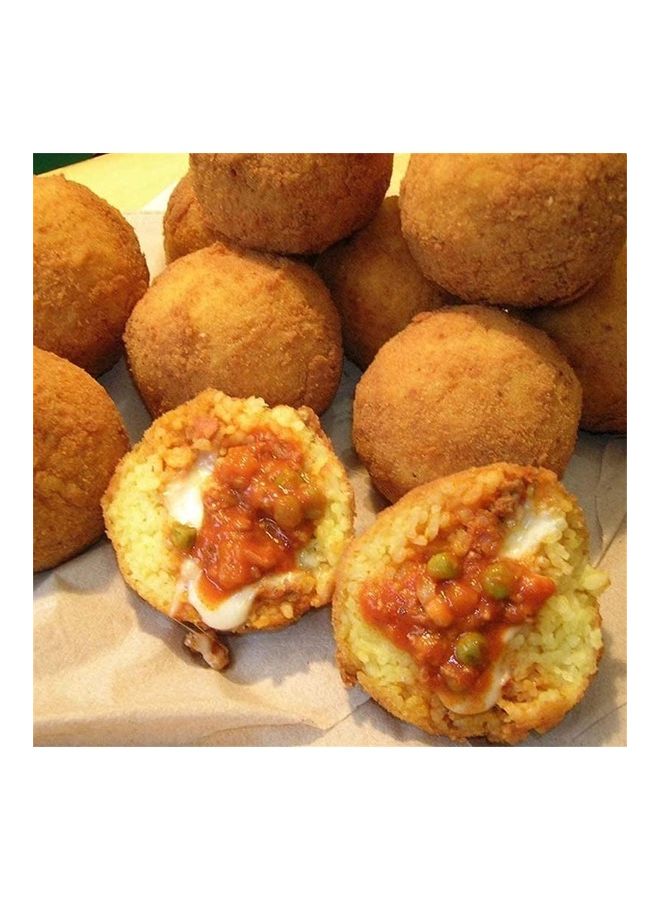 2-Piece Arancini Maker Rice Ball Mold White 9.5 x 9.5 x 16cm - Image 3