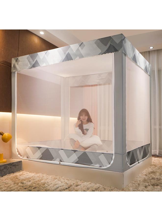 Bluejw Household Mosquito Net High-grade Children's Drop-resistant Mongolian Yurt Sitting-bed Type Internet-famous Anti-mosquito Net Portable Foldable For Clearance - Image 1