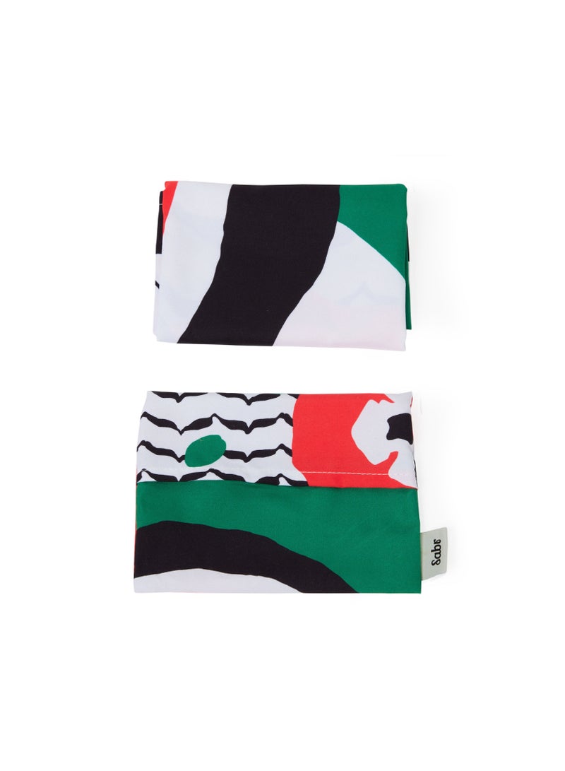 Sabr Palestine Edition: 'Min Houna' Pocket Prayer Mat 60x114cm  - Image 3