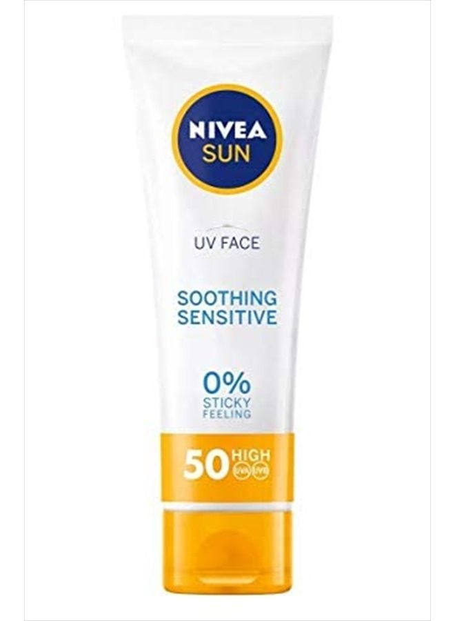 Nivea Sun UV Face Sensitive UVA/UVB, sunscreen protection SPF50+, 50ml