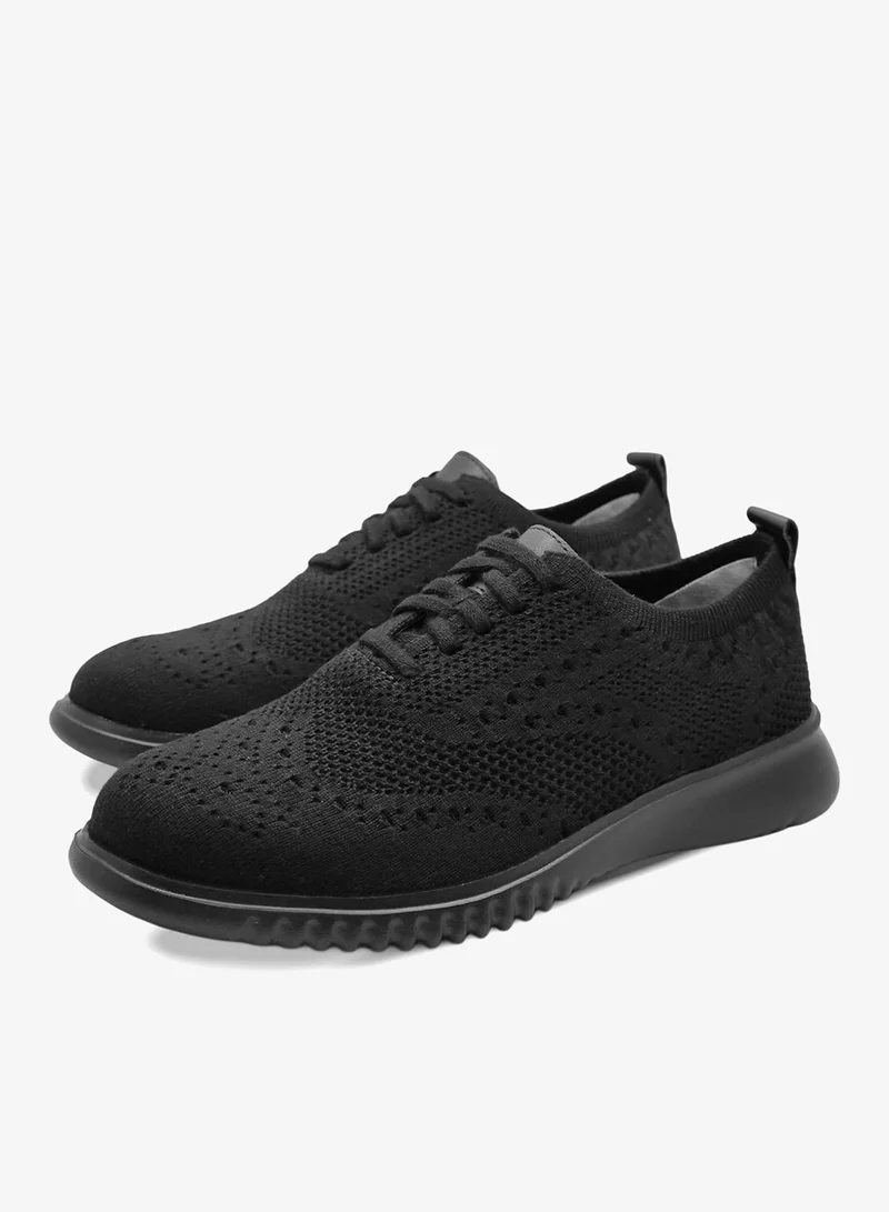 DUOZOULU Black GA Classic Wool Oxford  | Best Price UAE