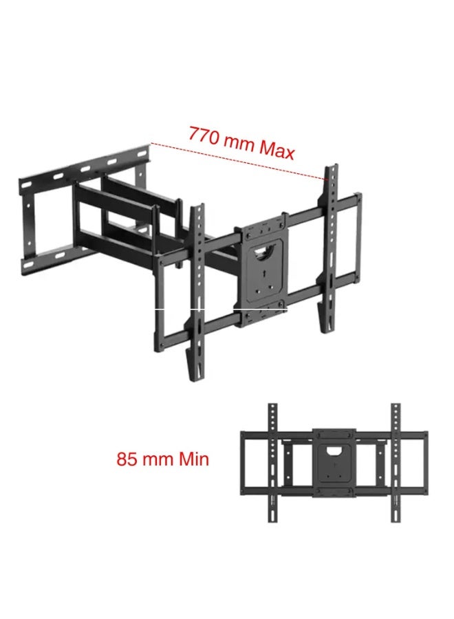 HAMOOD, Ergonomic Design Universal Large Wall Mount TV Stand 50-120 Inch Corner TV Mount Space Saving Easy Adjust with Cable Management LOADING capacity 150kg - Image 1