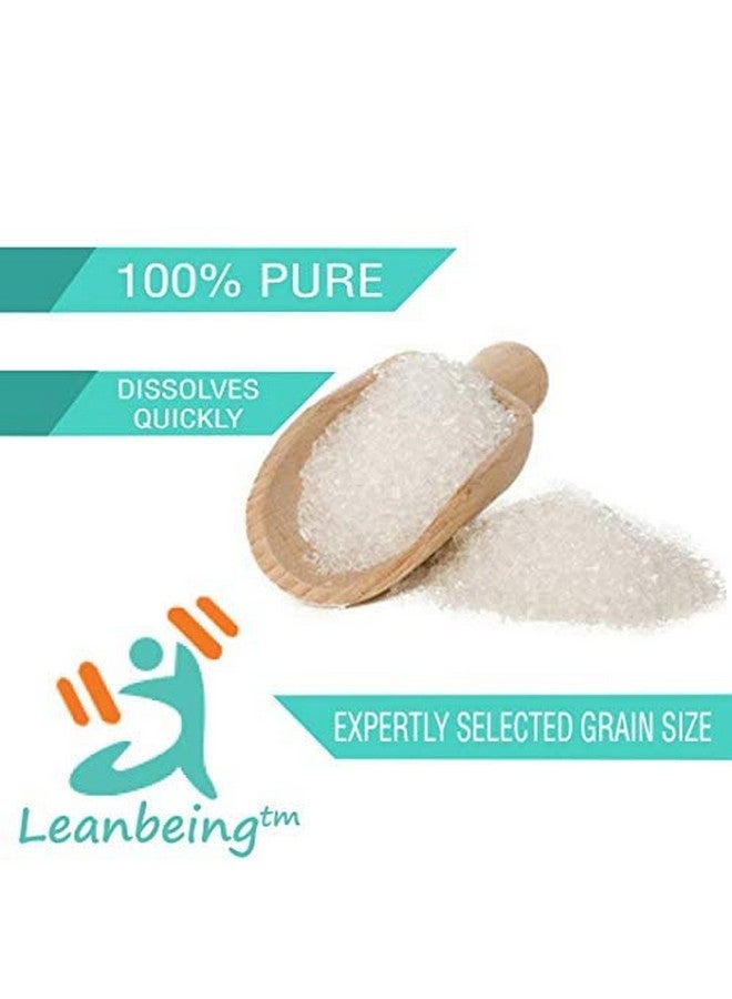 Leanbeing Pure Epsom Salt IP Grade | 2kg(500x4) (Liver cleansing, Bathing,Relaxation,Pain Relief, Therapeutic Spa Treatment) - Image 2