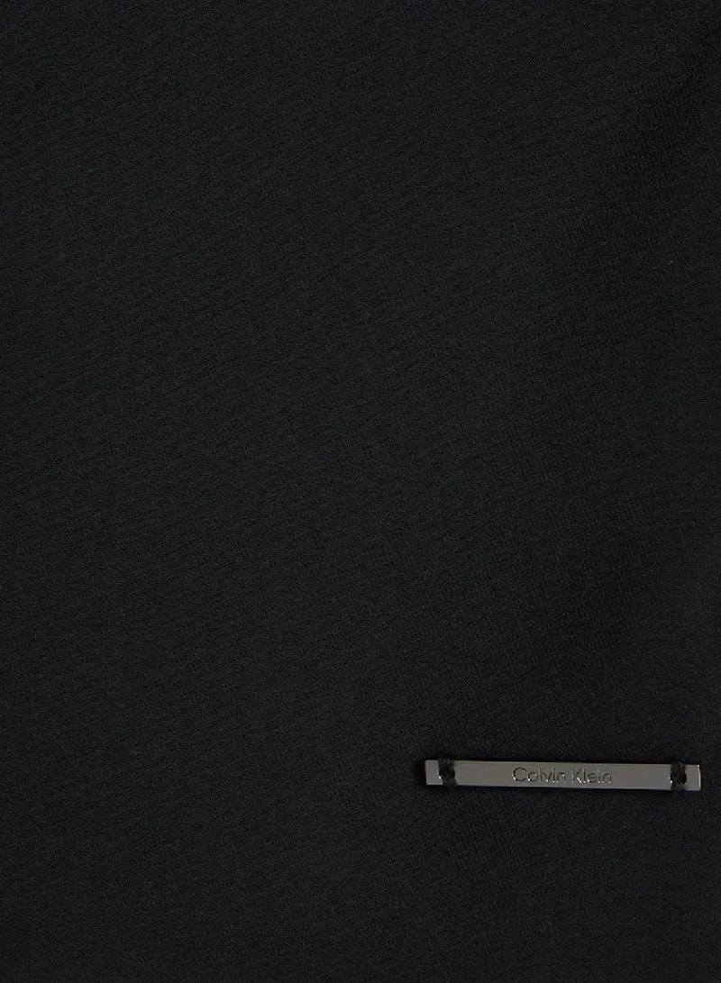 CALVIN KLEIN Women's Structure Crepe Twill Tank Top - Polyester, Black